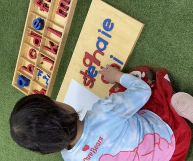 Preschool child building school readiness skills at our Maroubra centre
