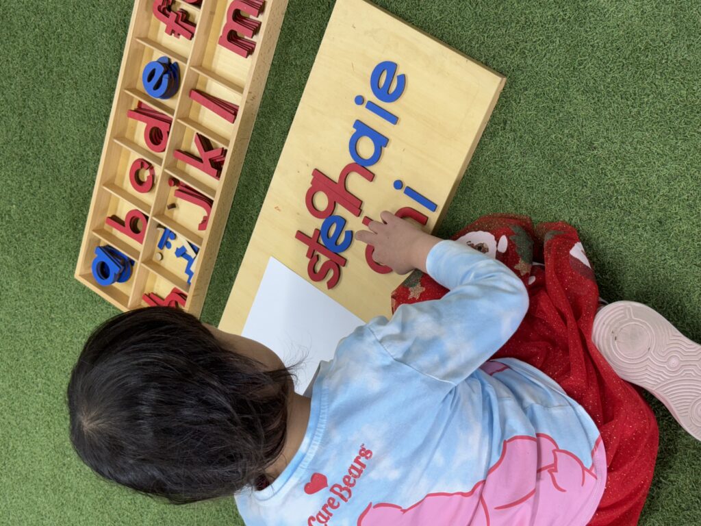 Preschool child building school readiness skills at our Maroubra centre